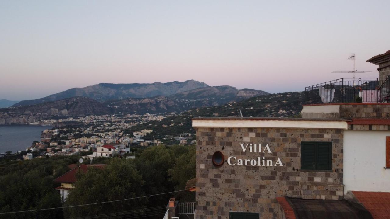 Villa Carolina Sorrento Private Heated Pool And Sea View Exterior foto